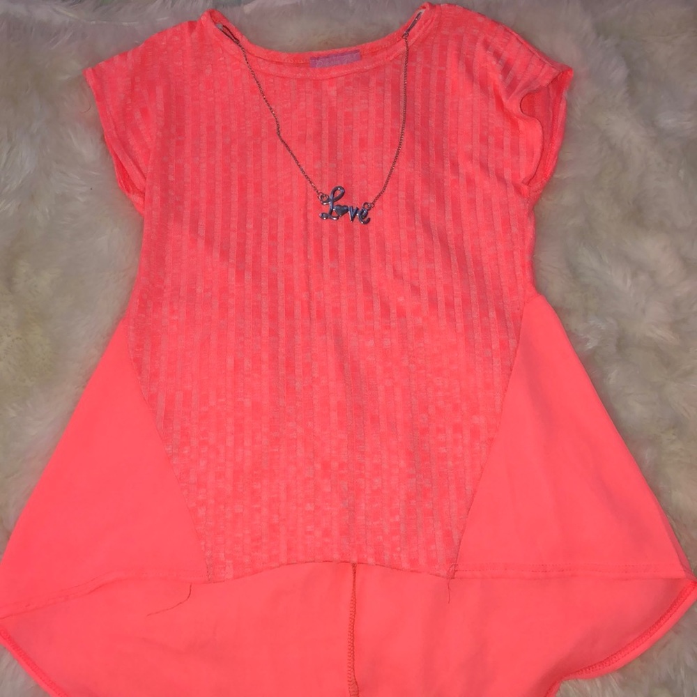 Neon Orange Kids Shirt